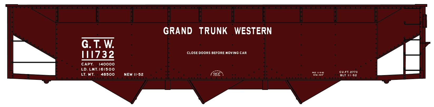 Accurail 75151 Ho Tripple Hopper Gtw