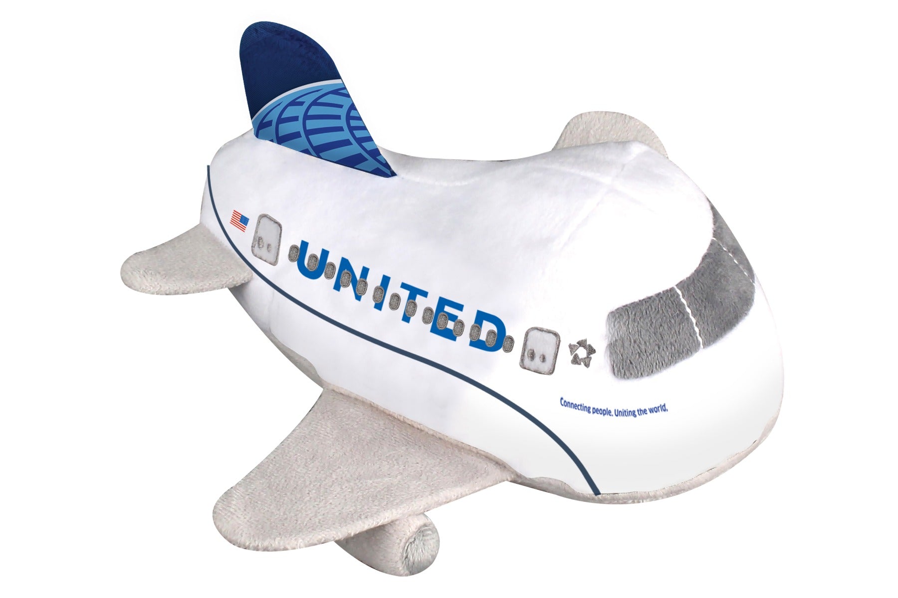 Daron Plush Toys MT008N-2 United Airlines Plush Airplane W/Sound 2019 Livery