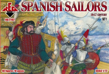 Red Box Figures 72102 1/72 Spanish Sailors XVI-XVII Century (40)