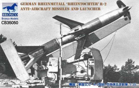 Bronco Models 35050 1/35 German Rheinmetall Rheintochter R2 Anti-Aircraft Missiles & Launcher