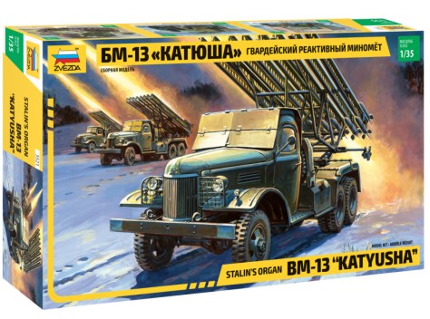 Zvezda 3521 1/35 WWII Soviet Rocket Launcher BM13 Katyusha