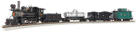 Bachmann 25025 On30 Scale East Broad Top Freight Train Set - Standard DC - Spectrum(R) -- 2-6-0 No. 5, 3 Cars, E-Z Track(R) Oval, Speed Controller