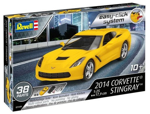 Revell 7449 1/25 2014 Corvette Stingray Car (Snap)