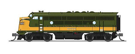 Broadway Limited 6844 N Scale EMD F3A - Sound and DCC - Paragon4 -- Grand Trunk Western 9009 (green, imitation gold)