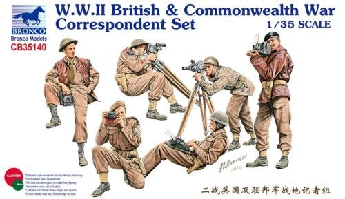 Bronco Models 35140 1/35 WWII British & Commonwealth War Correspondent Figures (6)