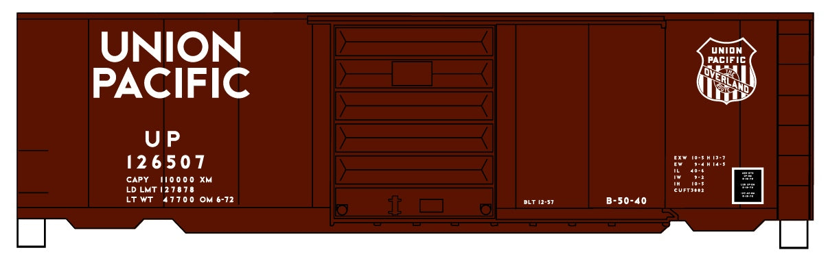 Accurail 3454 40' Ps-1 Boxcar Up 126507