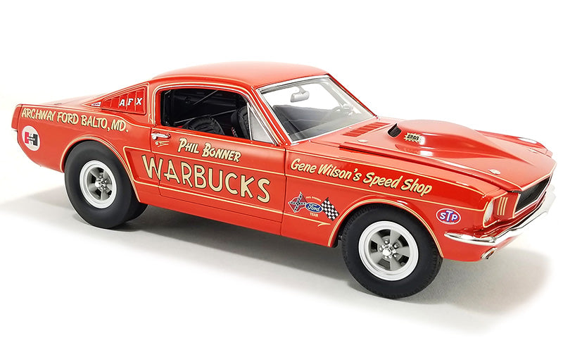 Acme A1801872 1/18 Scale Warbucks - 1965 Ford Mustang A/FX