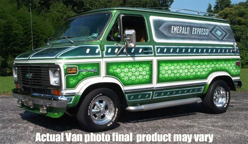 Acme A1802103 1/18 Scale Emerald Express - 1974 Chevrolet G-Series Van Limited