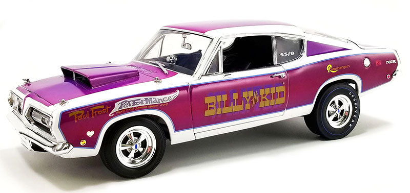 Acme A1806125 1/18 Scale Billy the Kid - 1968 Plymouth Barracuda Super