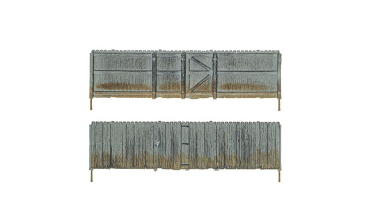Woodland Scenics 2995 N Scale Privacy Fence - Kit with Gates, Hinges & Planter Pins -- Total Scale Length: 192' 58.5m