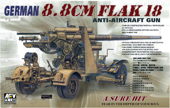 AFV Club 35088 1/35 German 8.8cm Flak 18 Anti-Aircraft Gun