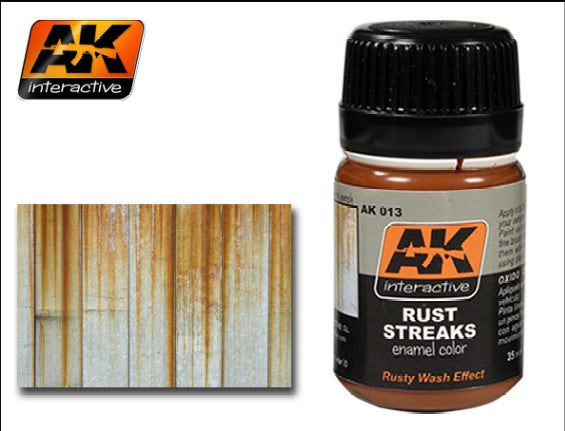AK Interactive 13 Rust Streaks Enamel Paint 35ml Bottle