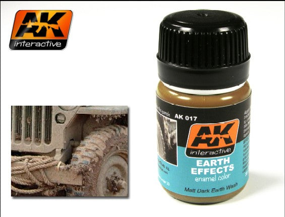 AK Interactive 17 Earth Effects Enamel Paint 35ml Bottle