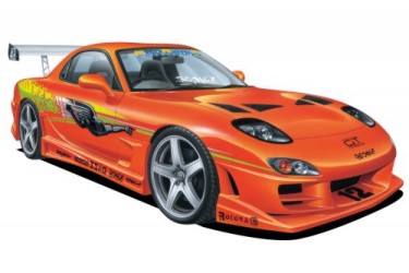 Aoshima 63996 1/24 1999 Mazda FD3S RX7 Bomex 2-Door Car