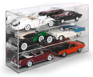 Auto World AWDC015 1/18 Scale Six-Car Acrylic Display Case Now you can display