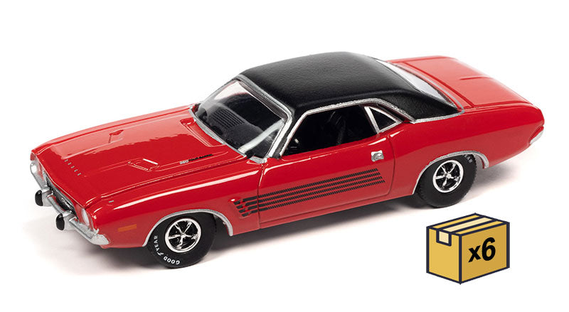 Auto World AWSP117-B-CASE 1/64 Scale 1974 Dodge Challenger Rallye