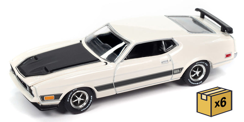 Auto World AWSP144-B-CASE 1/64 Scale 1973 Ford Mustang Mach 1