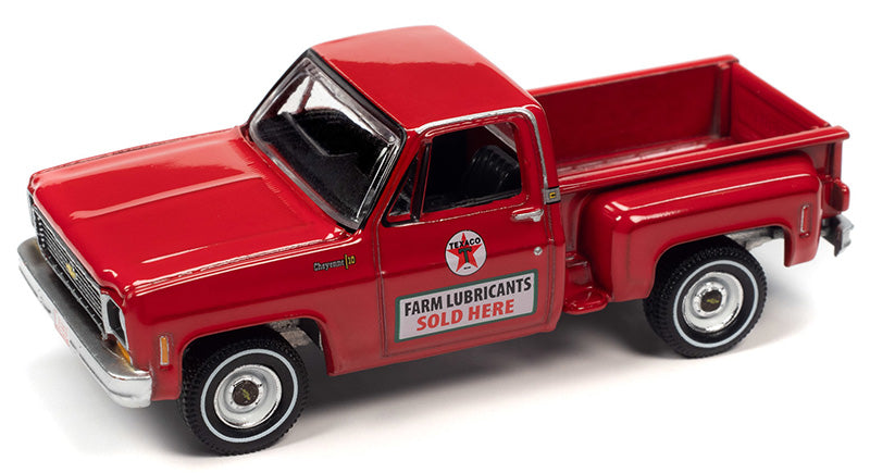 Auto World AWSP148 1/64 Scale Texaco - 1973 Chevrolet Cheyenne Step Side Pickup