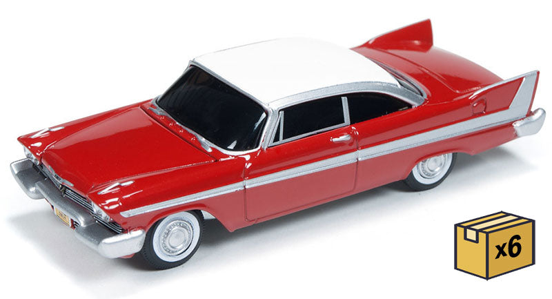 Auto World AWSS6401-CASE 1/64 Scale Christine - 1958 Plymouth Fury