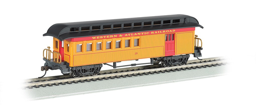 Bachmann 15201 HO Old-Time Passenger Combine w/Rounded-End Clerestory Roof Western & Atlantic