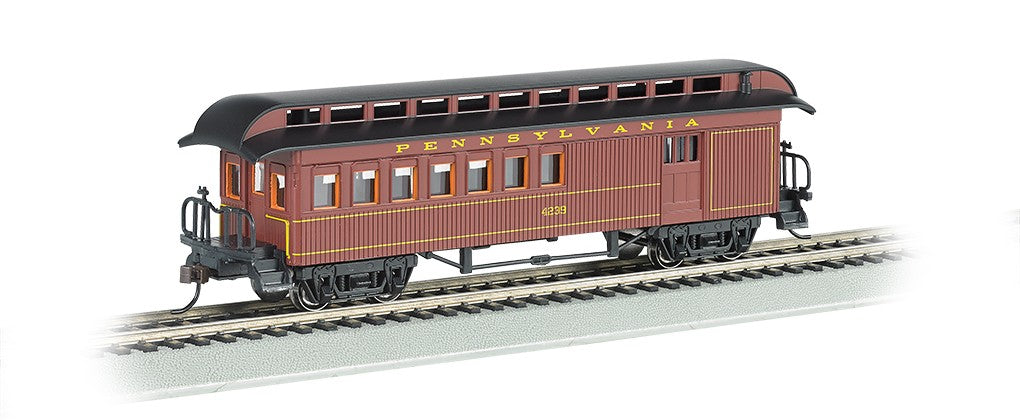 Bachmann 15202 HO Old-Time Passenger Combine w/Rounded-End Clerestory Roof Pennsylvania