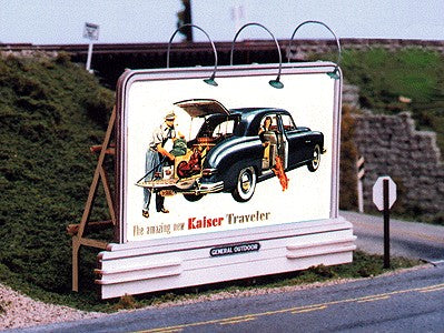 Blair Line 2429 HO Deco Billboard Kit w/4 Different Signs