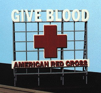 Blair Line 2519 American Red Cross Billboard Kit For HO, S, O Scale