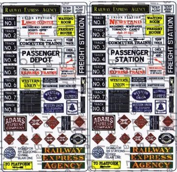 Blair Line 56 N Railroad Station Signs