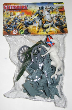 Playsets 98524 54mm Gettysburg Confederate Figure Playset (12pcs) (Bagged) (Americana)