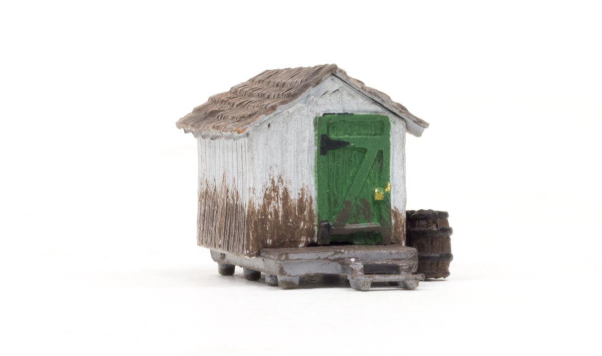 Woodland Scenics 4948 N Scale Wood Shack - Built-&-Ready(R) Landmark Structures(R) -- Assembled - 23/32 x 1 1/8 x 11/16" 1.82 x 2.85 x 1.74 cm