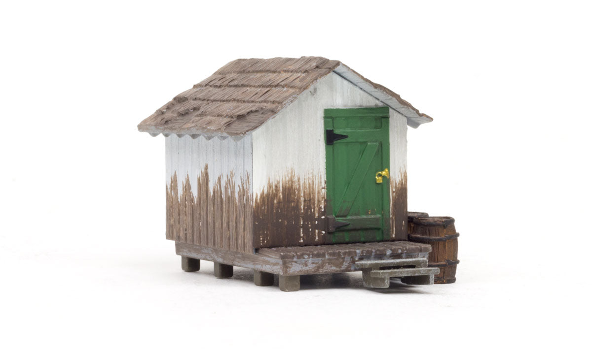 Woodland Scenics 5058 HO Scale Wood Shack - Built-&-Ready(R) Landmark Structures(R) -- Assembled - 1-15/32 x 1 x 1-3/8" 3.7 x 2.5 x 3.5cm