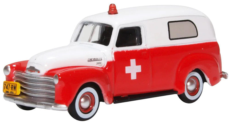 Oxford CV50001 1/87 Scale Ambulance -1950 Chevrolet Panel Van