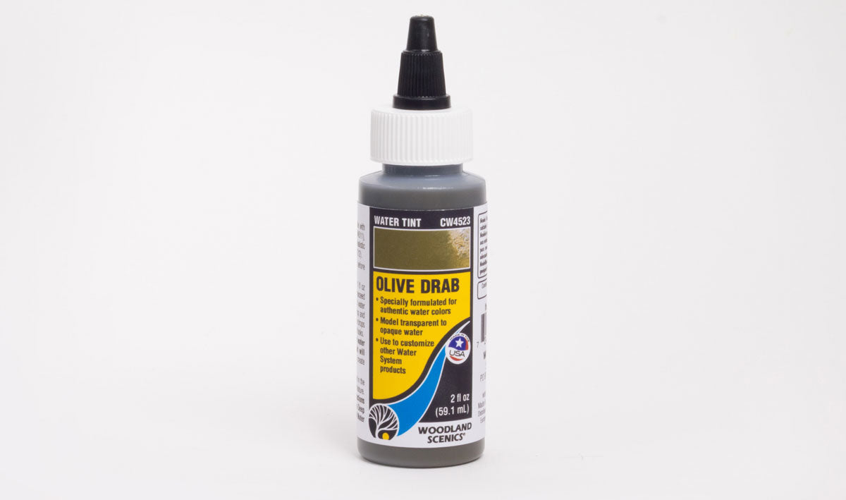 Woodland Scenics 4523 All Scale Water Tint - Water System -- Olive Drab