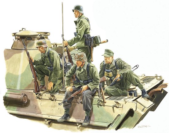 Dragon Models 6156 1/35 Panzer Riders Lorraine 1944 (4) (Re-Issue)