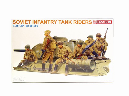 Dragon Models 6197 1/35 Soviet Infantry Tank Riders (6) (Re-Issue)