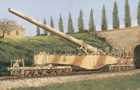 Dragon Models 6200 1/35 28cm K5(E) Leopold German Railway Gun (Re-Issue)