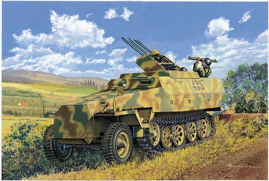 Dragon Models 6217 1/35 SdKfz 251/21 Ausf D Drilling Halftrack w/MG151 Gun