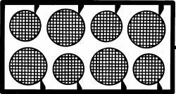 Detail Master 2031 1/24-1/25 Round Headlight Screens