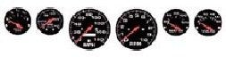 Detail Master 2300BLK 1/24-1/25 Street Rod Gauges #1 (Black)