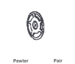 Details West 179 HO Brake Wheel 2nd Generator EMD & GE Hood Units (pr)