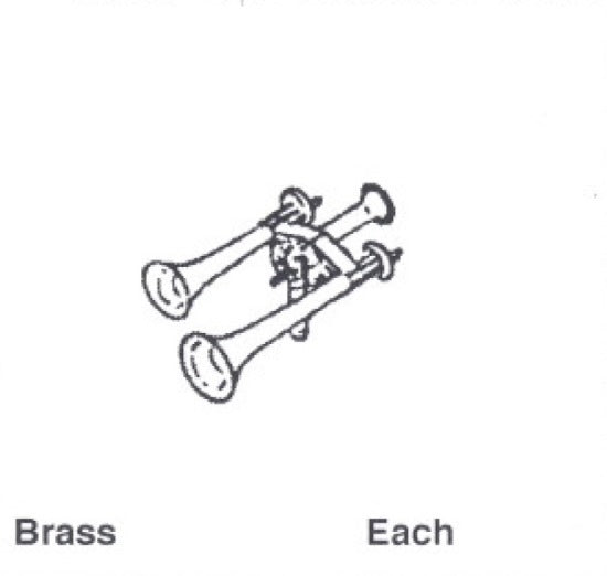 Details West 190 HO Air Horn Leslie RSL3L/R Three Chime