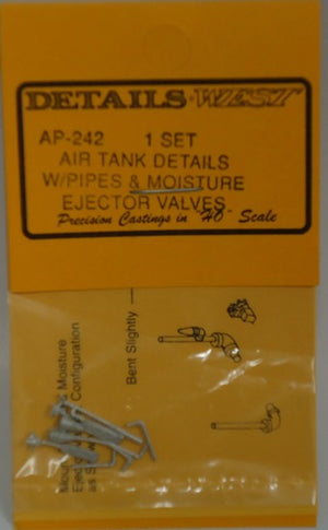 Details West 242 HO Air Tank Pipe & Moisture Ejector Details Set