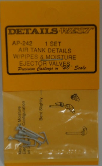 Details West 242 HO Air Tank Pipe & Moisture Ejector Details Set