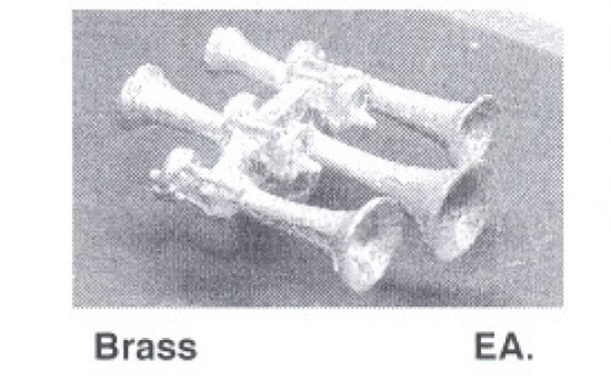 Details West 327 HO Air Horn Leslie S5T-RR 3-Bells Forward, 2 Back for CSX, NS, MKT, N&W, UP