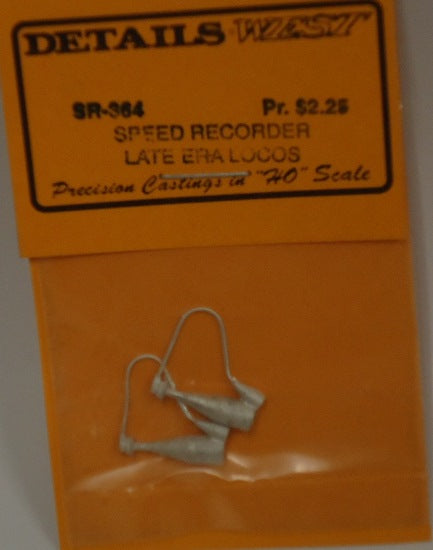 Details West 364 HO Speed Recorder for Late Era Locos (pr)