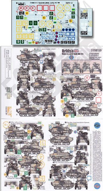Echelon Decals 356126 1/35 British Vickers Mk VI B Light Tank Pt1 