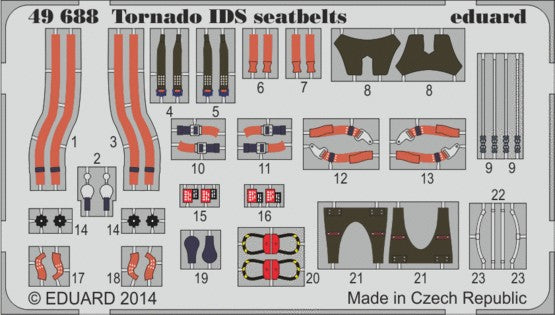 Eduard 49688 1/48 Aircraft- Tornado IDS Seatbelts for RVL (Painted) (D)