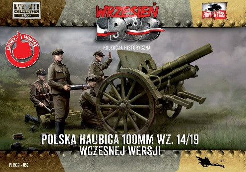 First to Fight 52 1/72 WWII 100mm Polish wz14/19 Early Version Howitzer