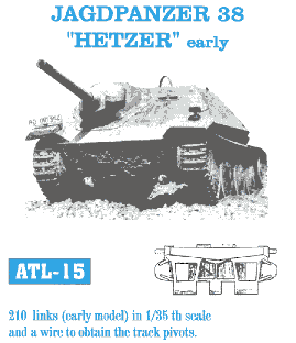 Friulmodel 15 1/35 Jagdpanzer 38 Hetzer Early Track Set (210 Links)