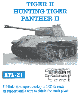 Friulmodel 21 1/35 Tiger II Hunting Tiger Panther II Transport Track Set (210 Links)